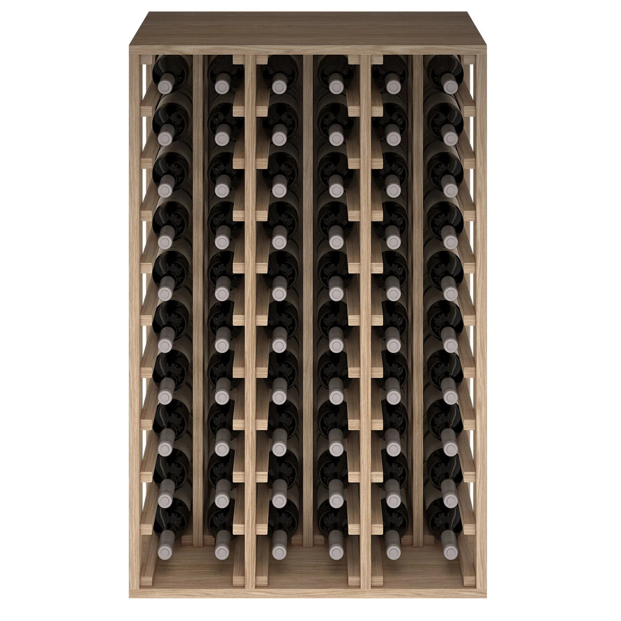 Oak wood wine rack for 60 bottles, Godello ER2060