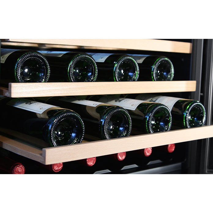 Wine Cooler 45 bottles mQuvée WineCave 700 60D Stainless Dual-zone