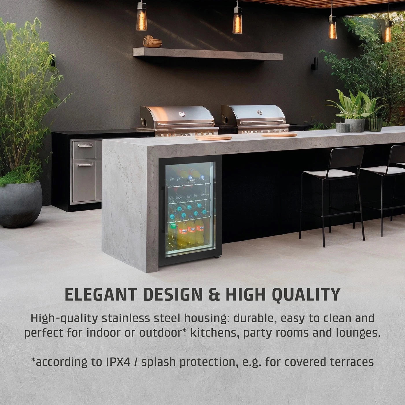 Refrigerador de bebidas Caso Barbecue Cooler Black S-R