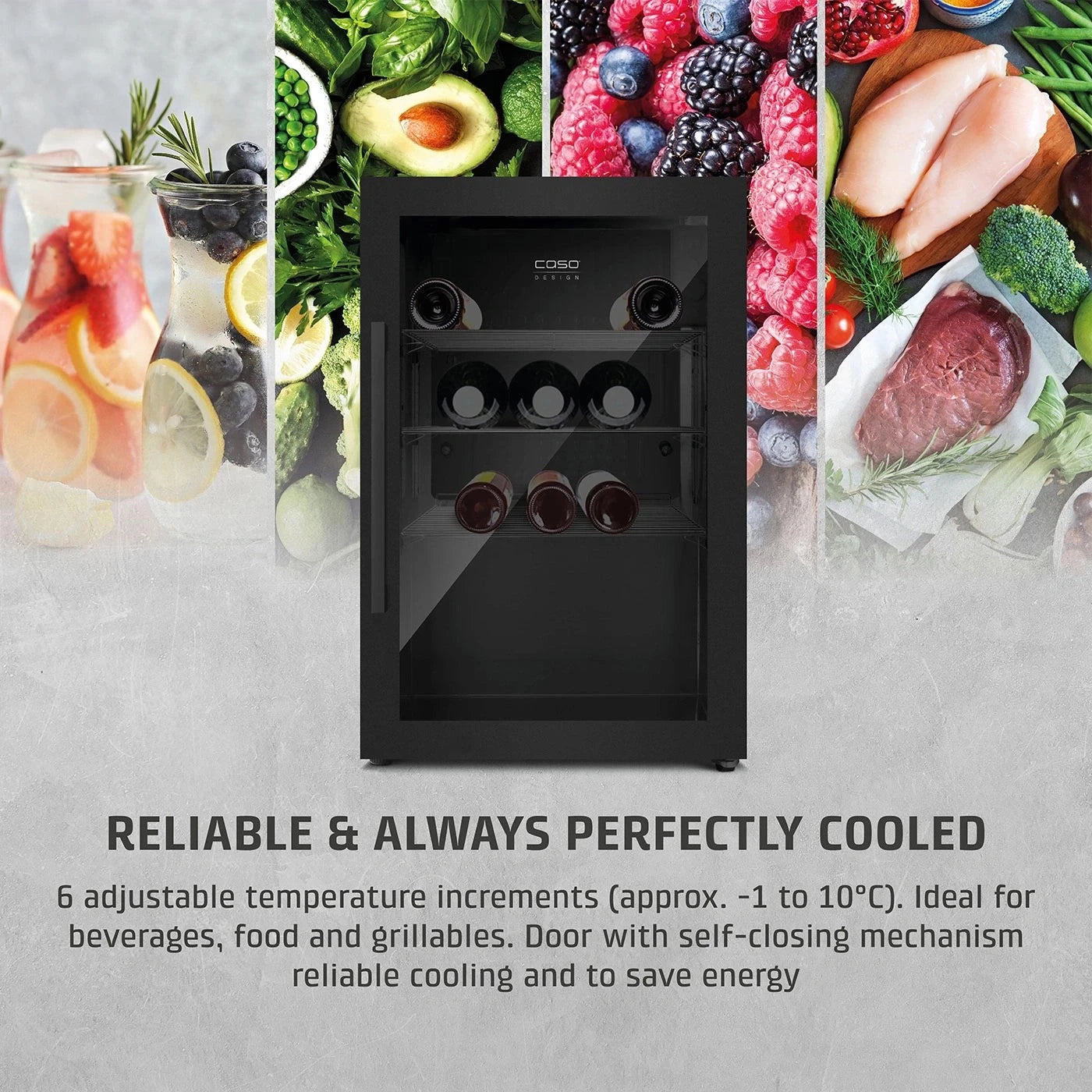 Refrigerador de bebidas Caso Barbecue Cooler Black S-R