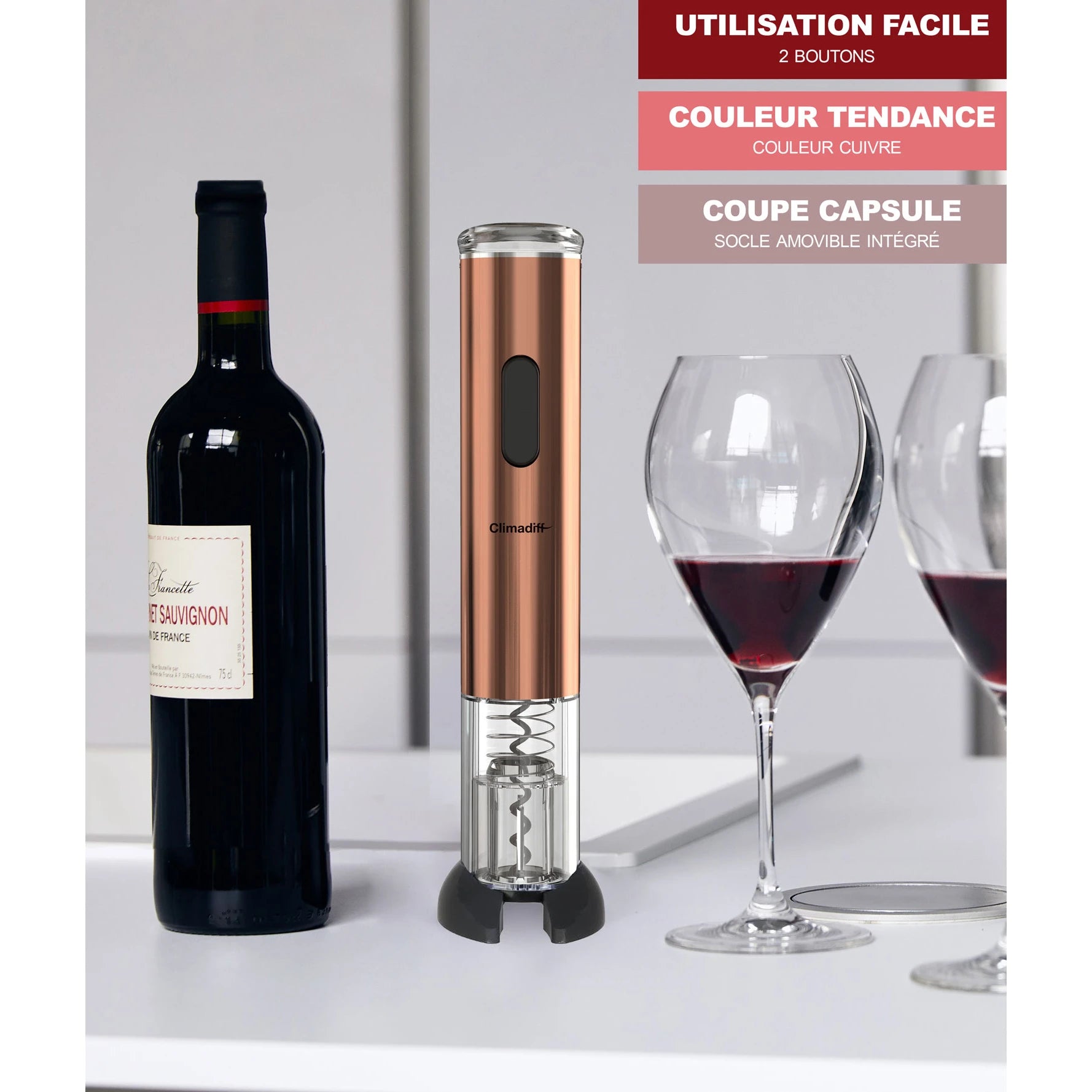 Electric corkscrew Climadiff TB5040