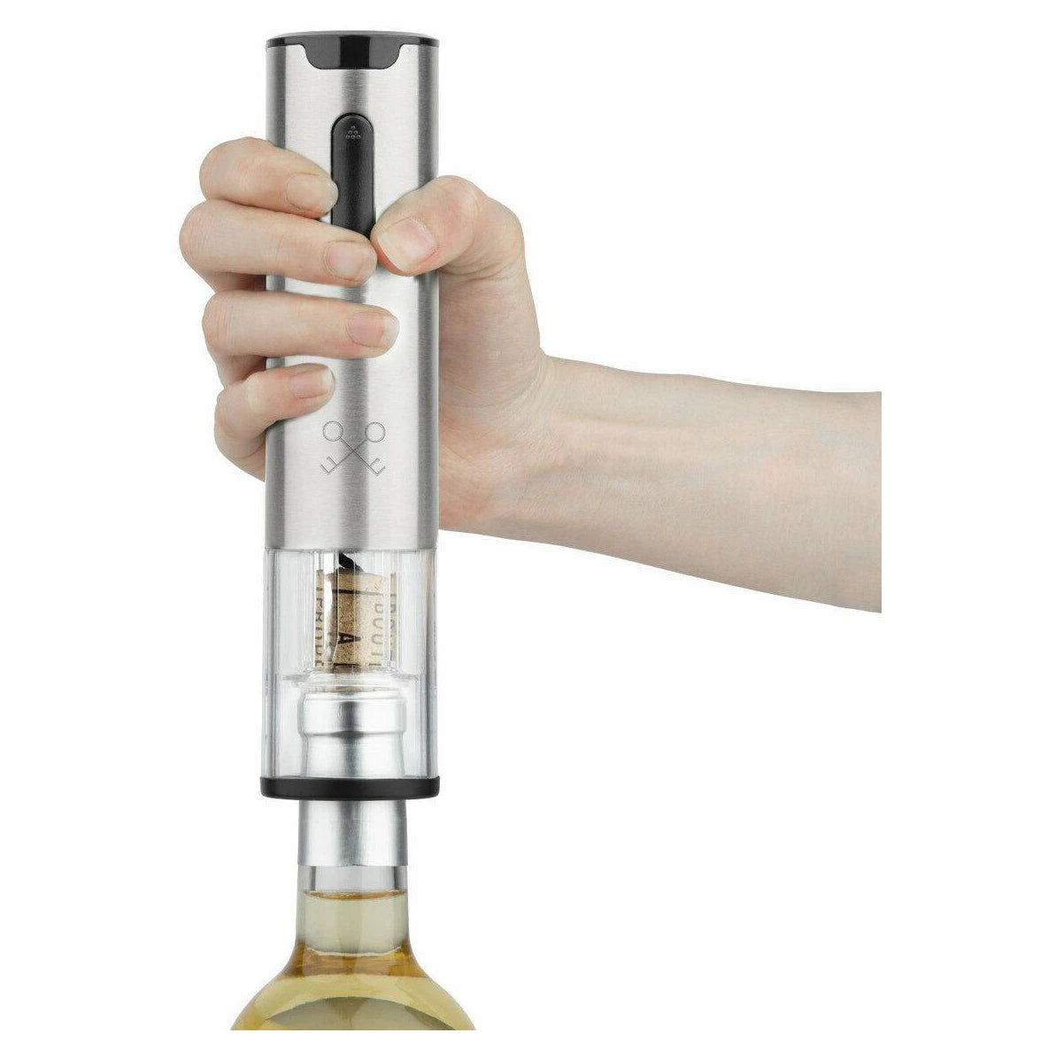 Sacacorchos eléctrico Les Petits Champs WOP660 en acero inoxidable