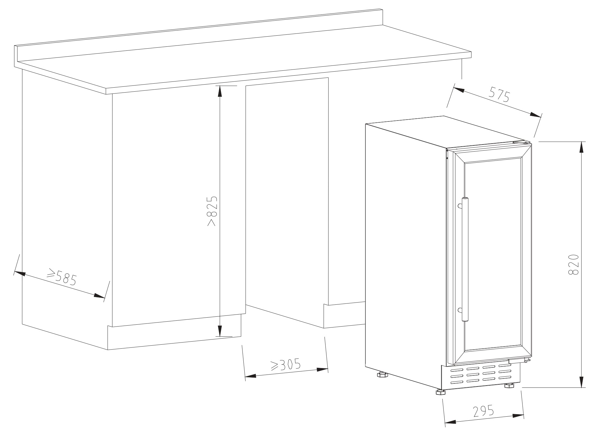 Vinoteca encastrable 20 botellas Vinobox Design 20