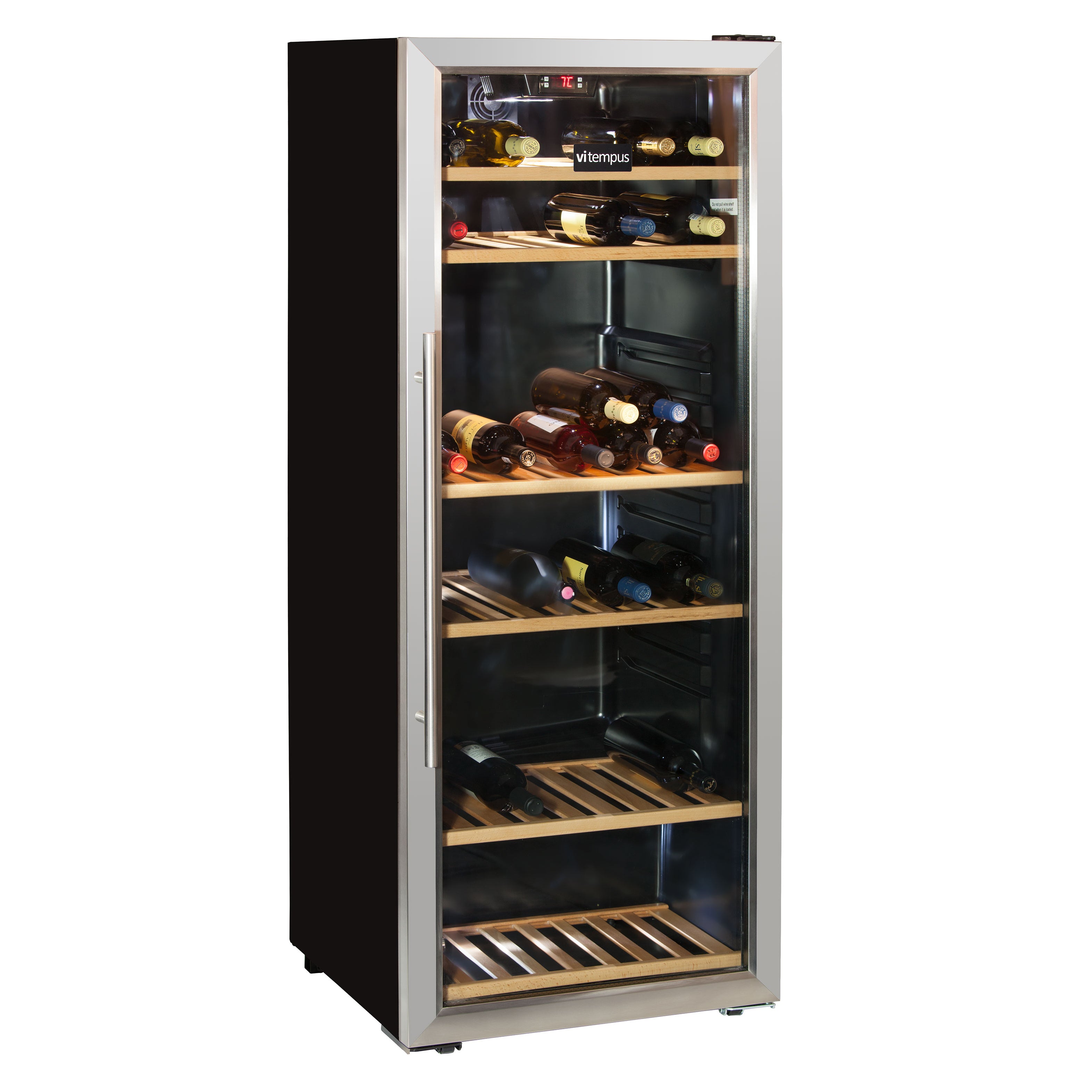 vinoteca 100 botellas vitempus vi100 inox