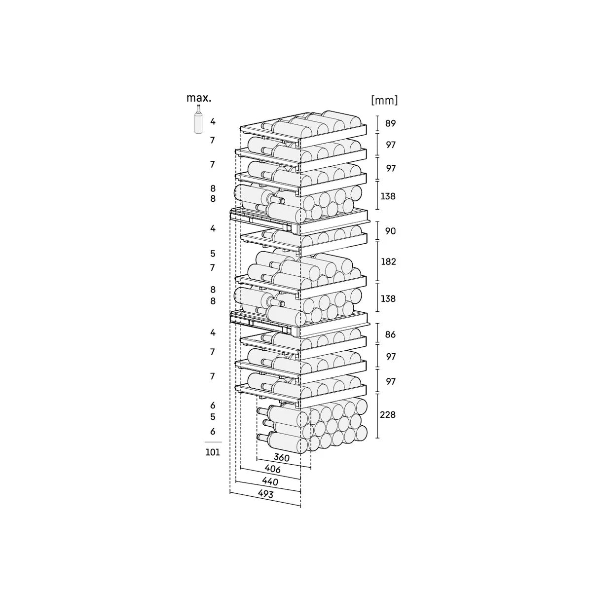 Wine Cooler 104 bottles Liebherr WPgbi 5273 Vinidor Selection