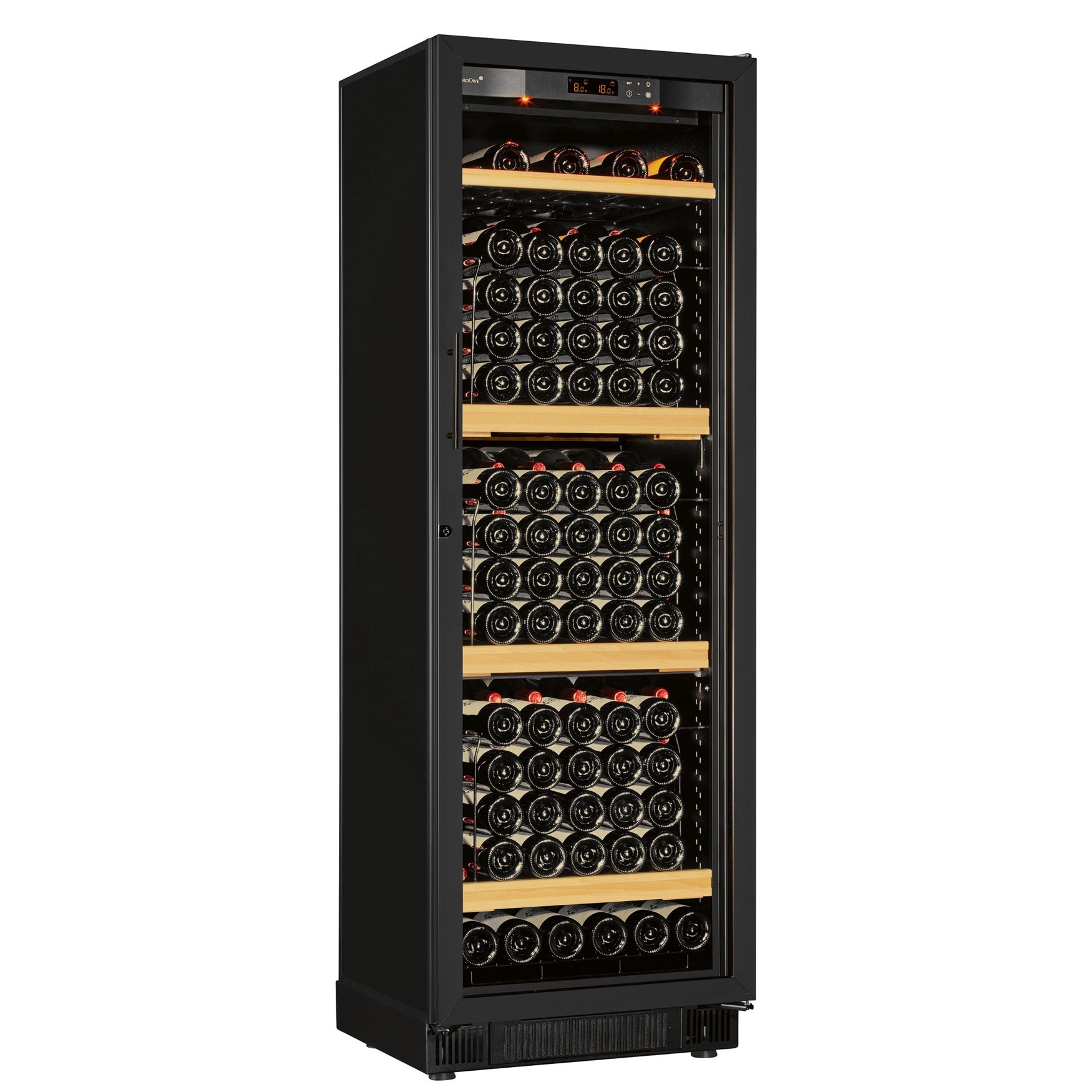 Vinoteca 110 botellas EuroCave Compact LV13 Multitemperatura Glass puerta cerrada llena