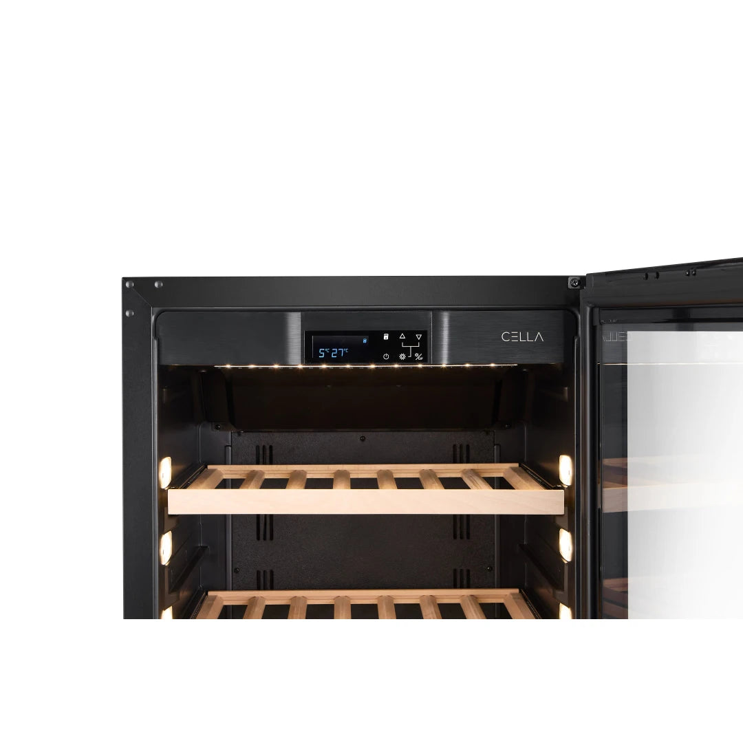 Vinoteca 102 botellas CELLA W122S Black