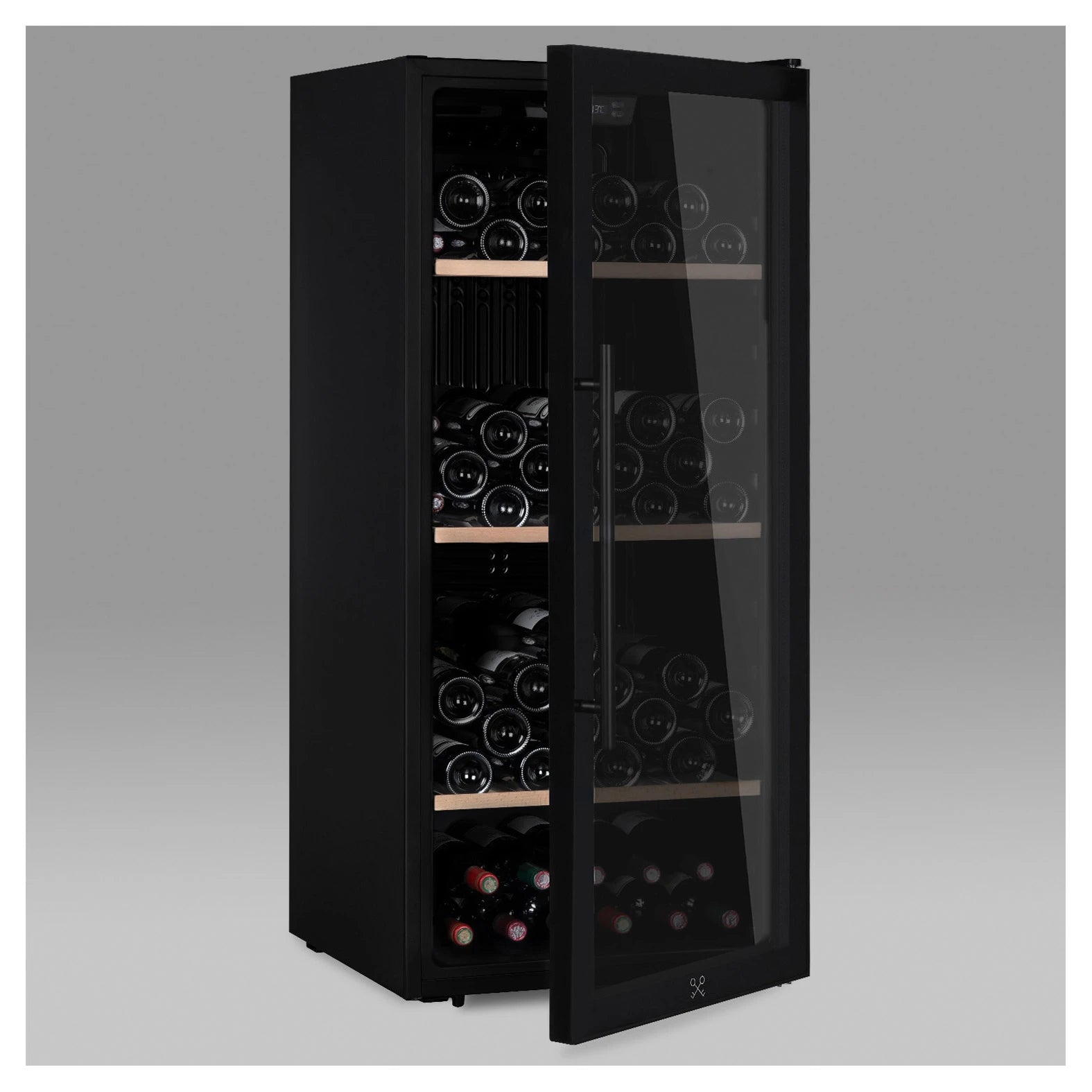 Vinoteca Les Petits Champs CAVCB122 Black con iluminación interior