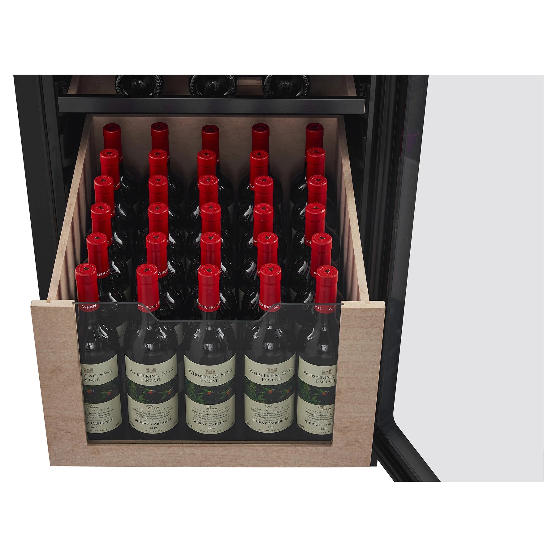 Estantes interiores de la vinoteca Nestor M Wine NWXP2123FN2