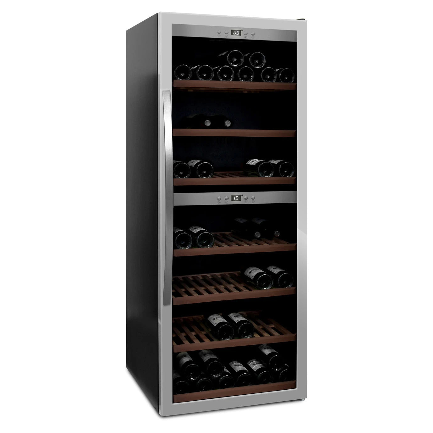 Wine Cooler 126 bottles mQuvée WineExpert 126 Stainless Dual-zone