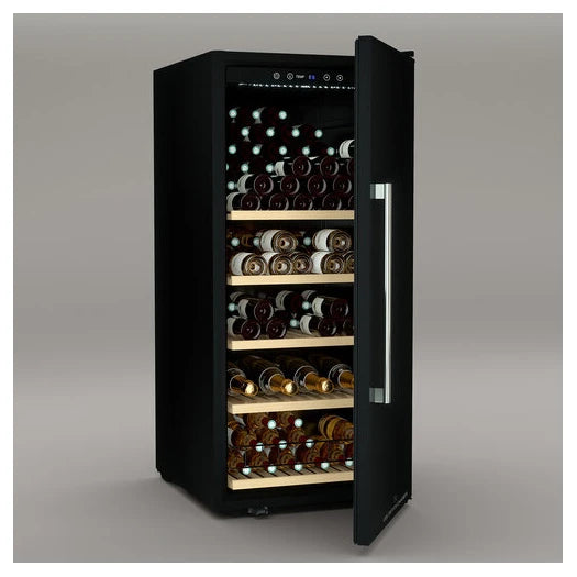 Vinoteca Les Petits Champs CAVV140 para 140 botellas con puerta maciza