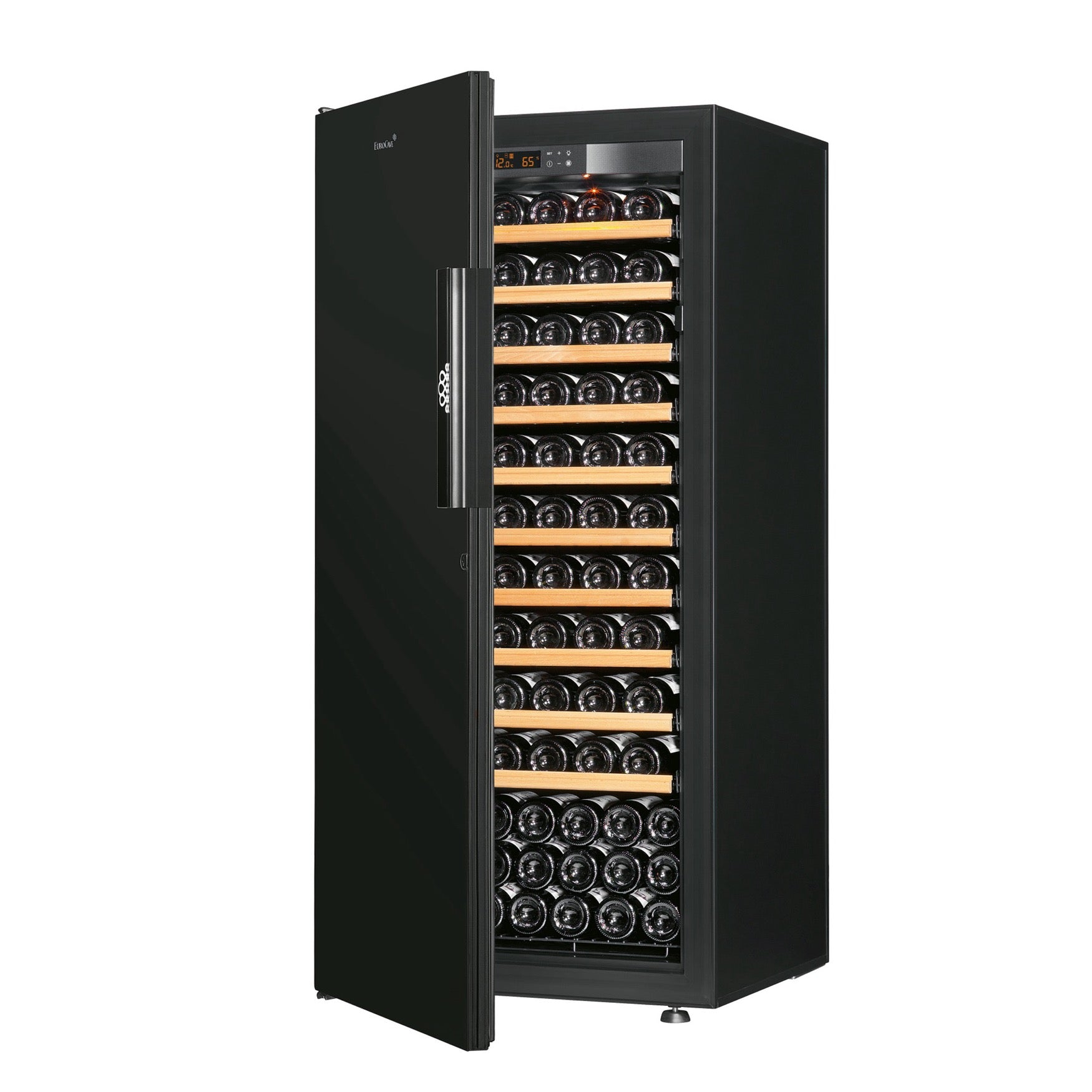Vinoteca 141 botellas EuroCave Pure MBP10 Black Piano llena