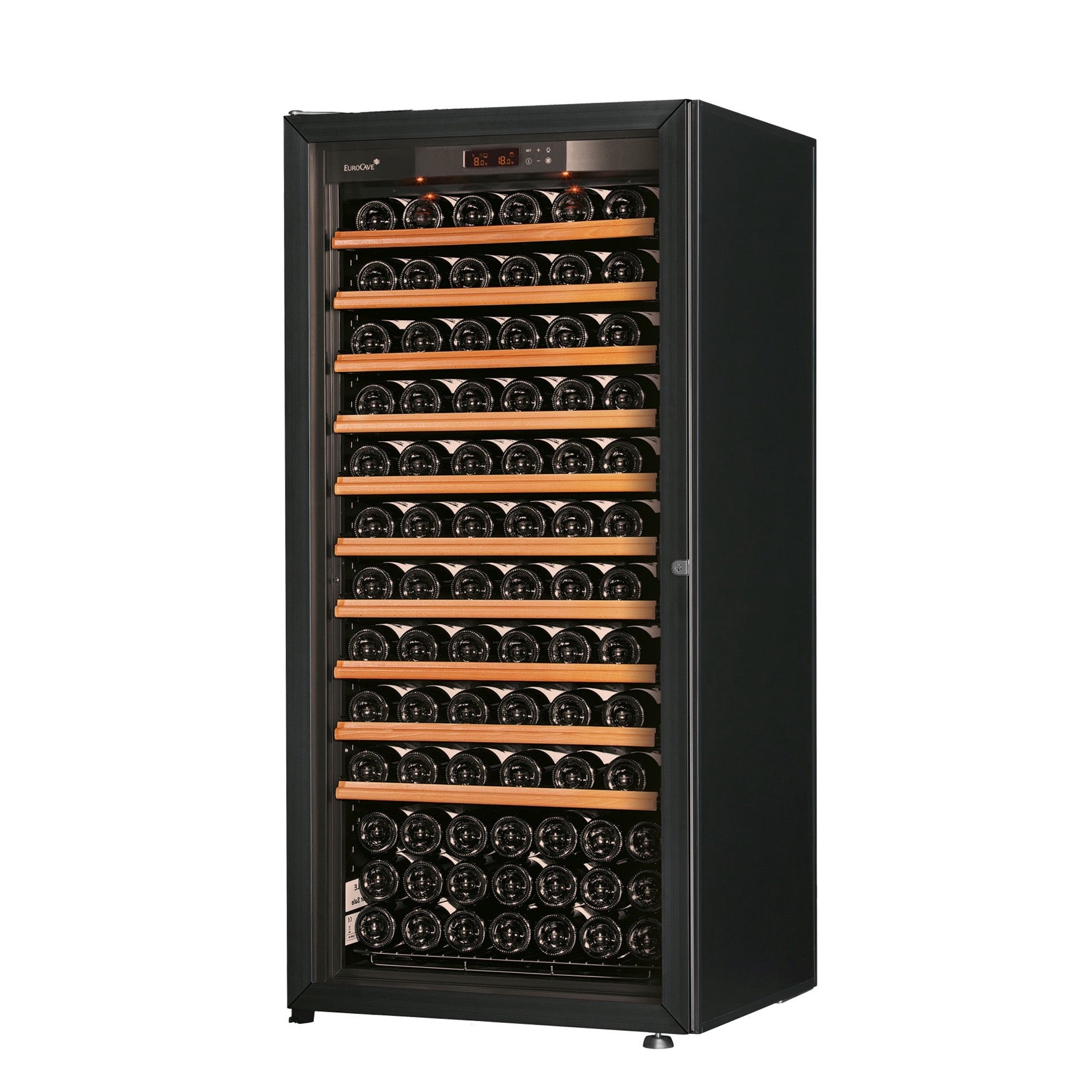 Vinoteca 141 botellas EuroCave Pure MV10 Multitemperatura Glass puerta cerrada lateral