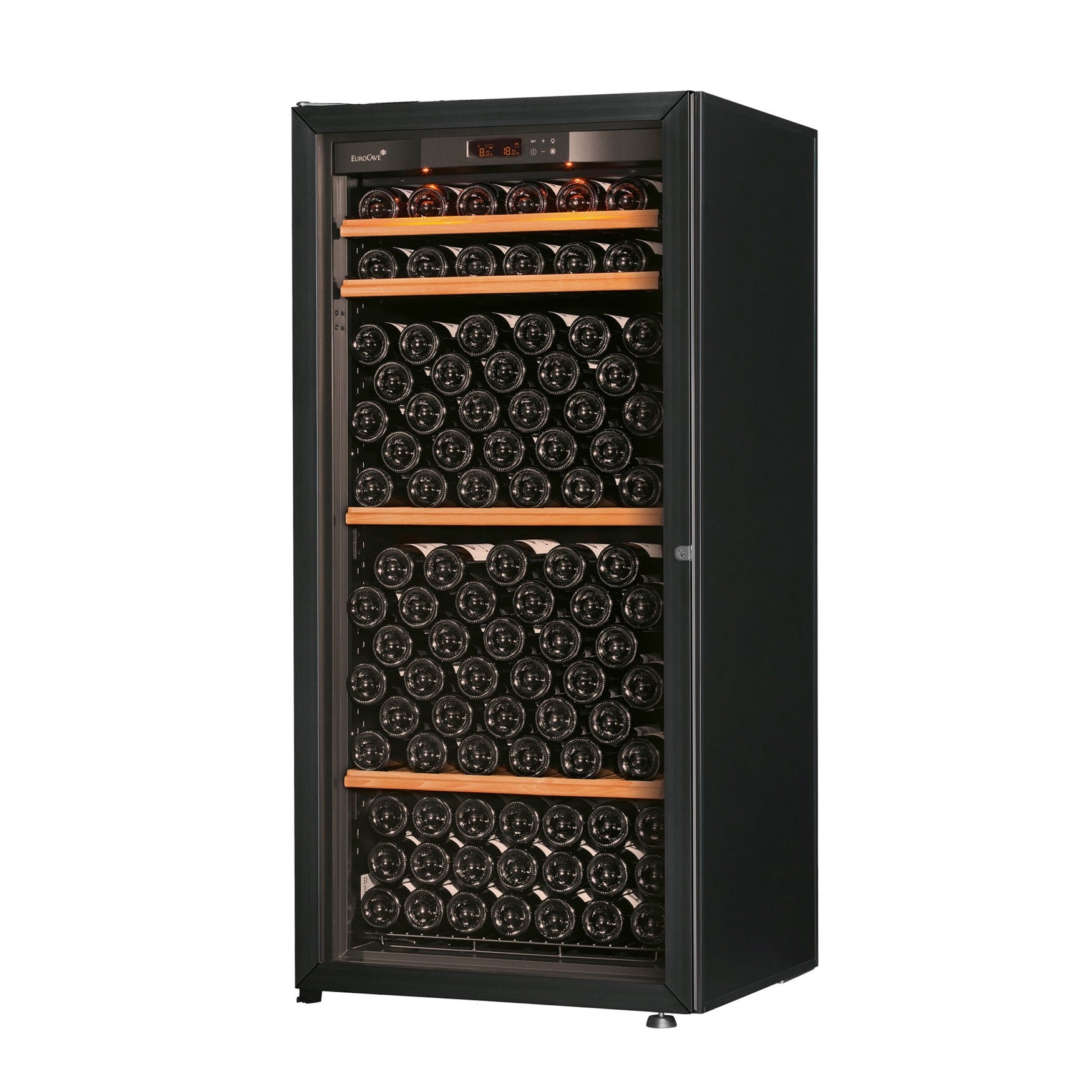 Vinoteca 141 botellas EuroCave Pure MV10 Multitemperatura Glass llena