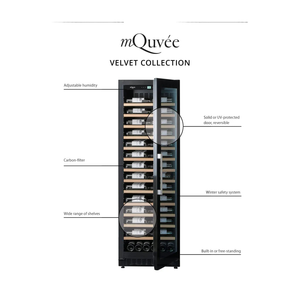 Vinoteca 154 botellas mQuvée VELVET 100 características