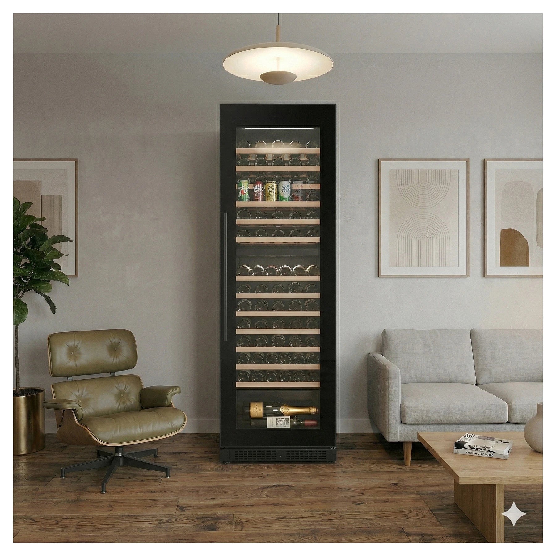 Wine Cooler 145 bottles ClimaVin Noir193 Dual-zone