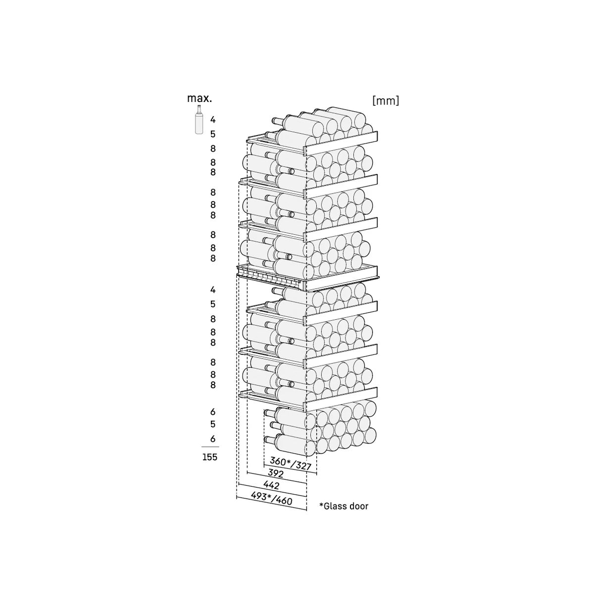 Wine Cooler 155 bottles Liebherr WPsd 5252 Vinidor