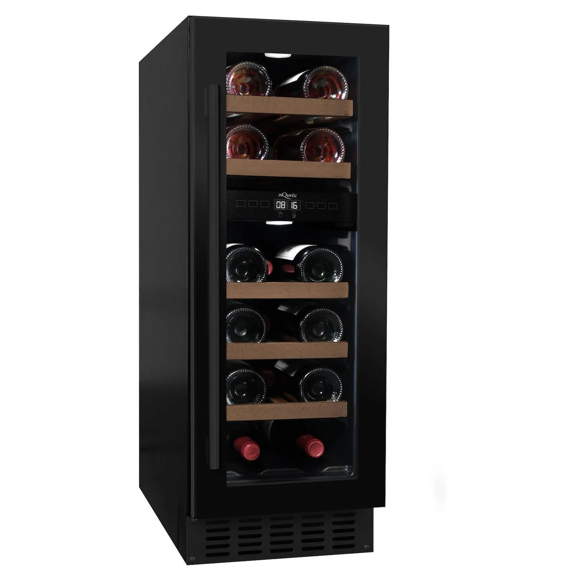 Vinoteca mQuvée WineCave 700 30D Anthracite Black con puerta negra anti-UV