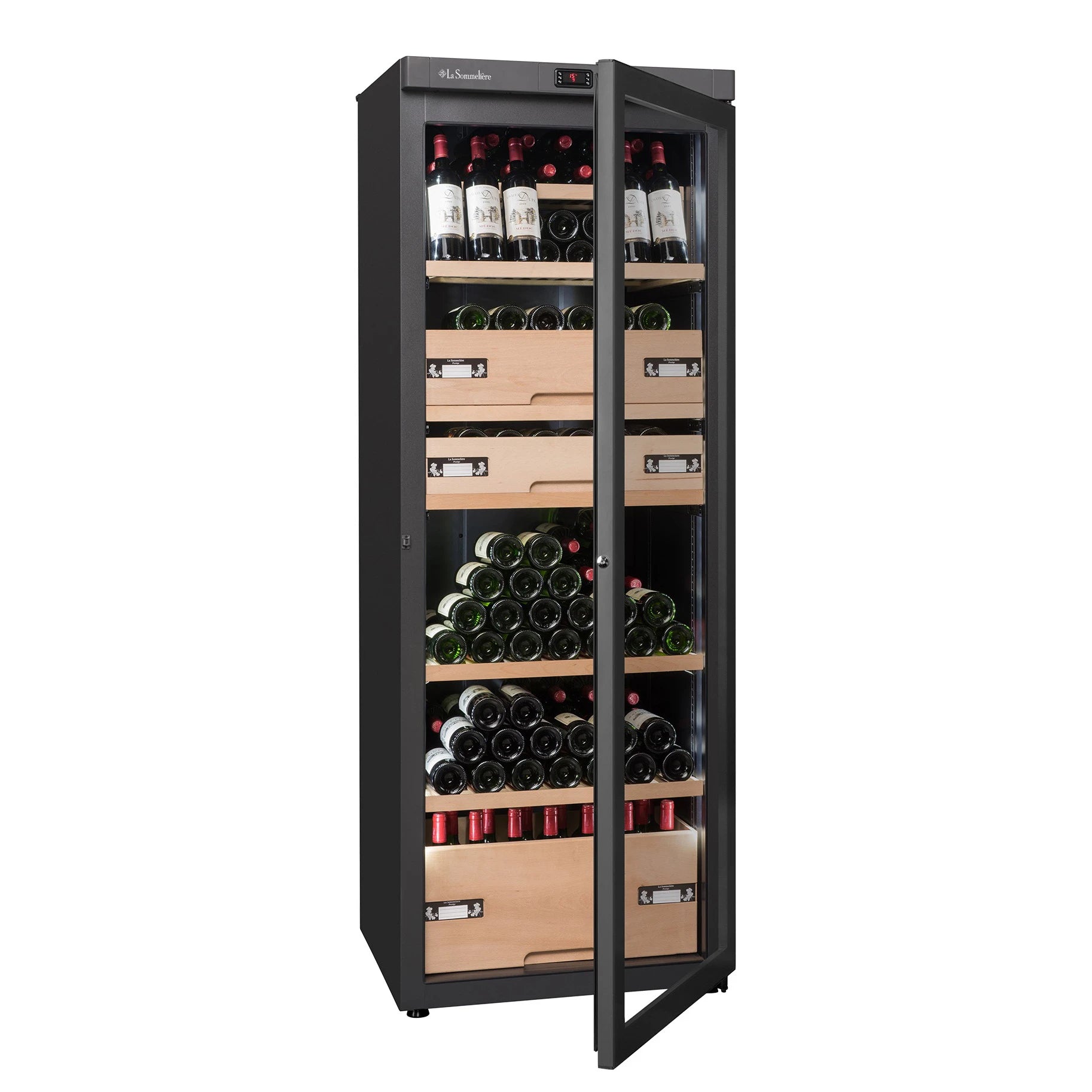 Vinoteca de envejecimiento 166 botellas La Sommelière VIP330VRESTAU Triple zona