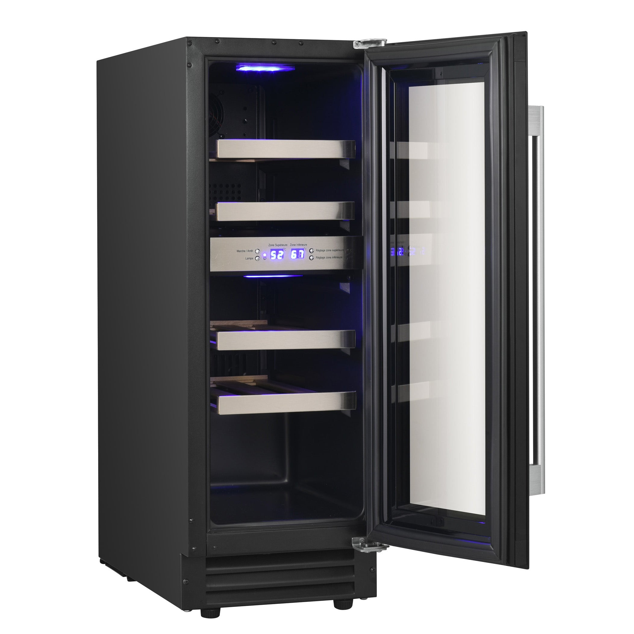 Vinoteca encastrable 17 botellas Le Chai LBN178 doble zona negro