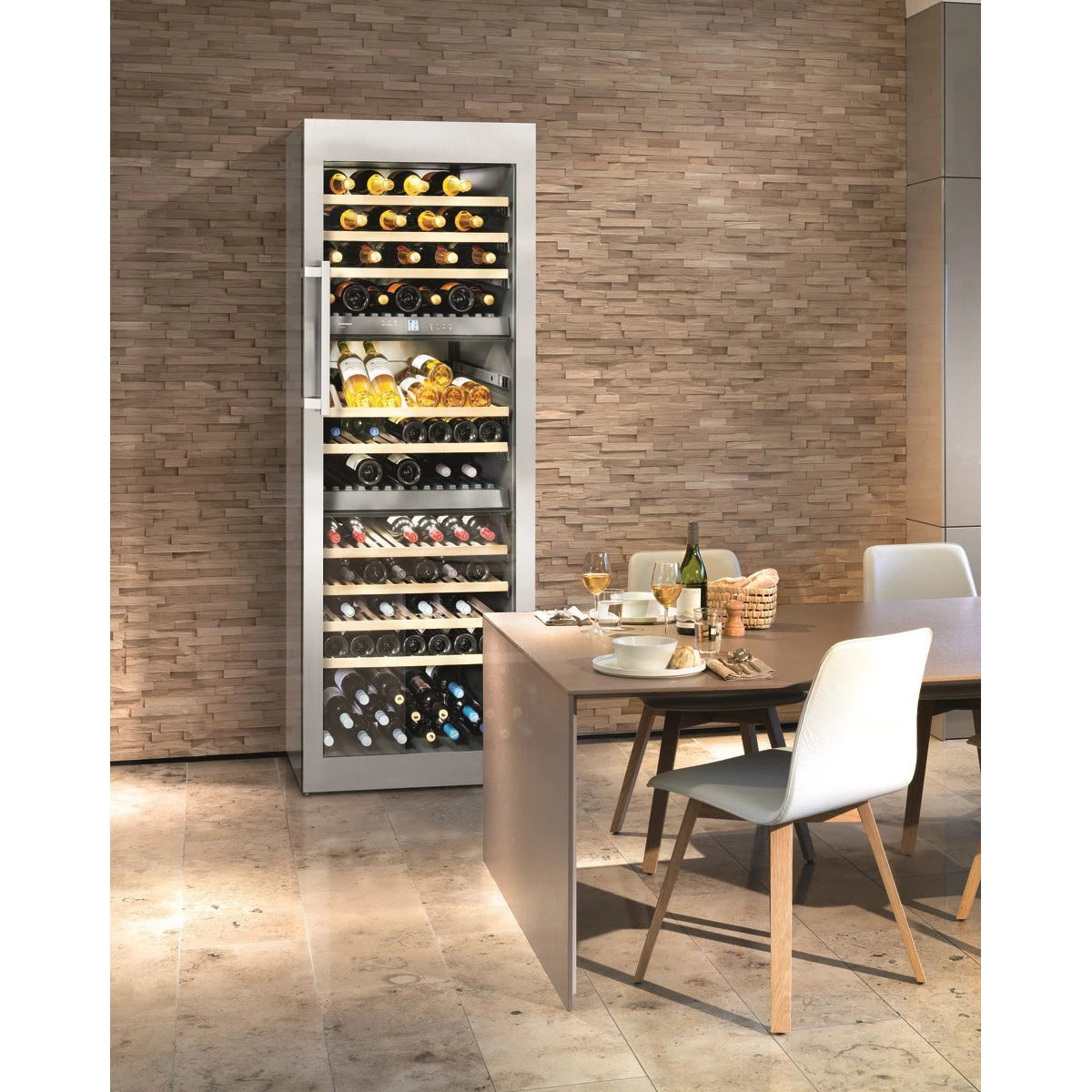 Wine Cooler 178 Bottles Liebherr WTES5872 3 Zone Stainless Steel