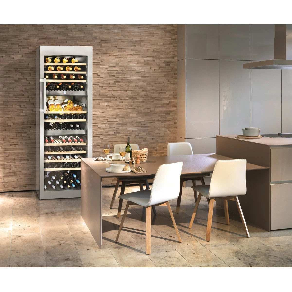 Wine Cooler 178 Bottles Liebherr WTES5872 3 Zone Stainless Steel