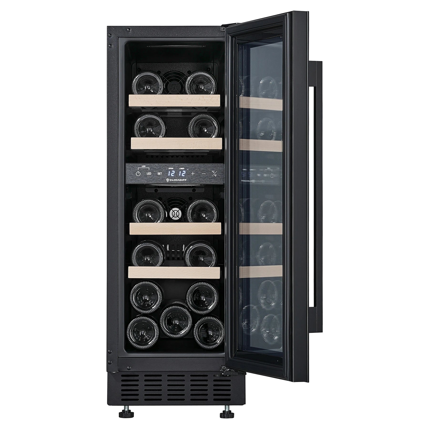 Vinoteca 18 botellas Climadiff CBU18DZBM doble zona