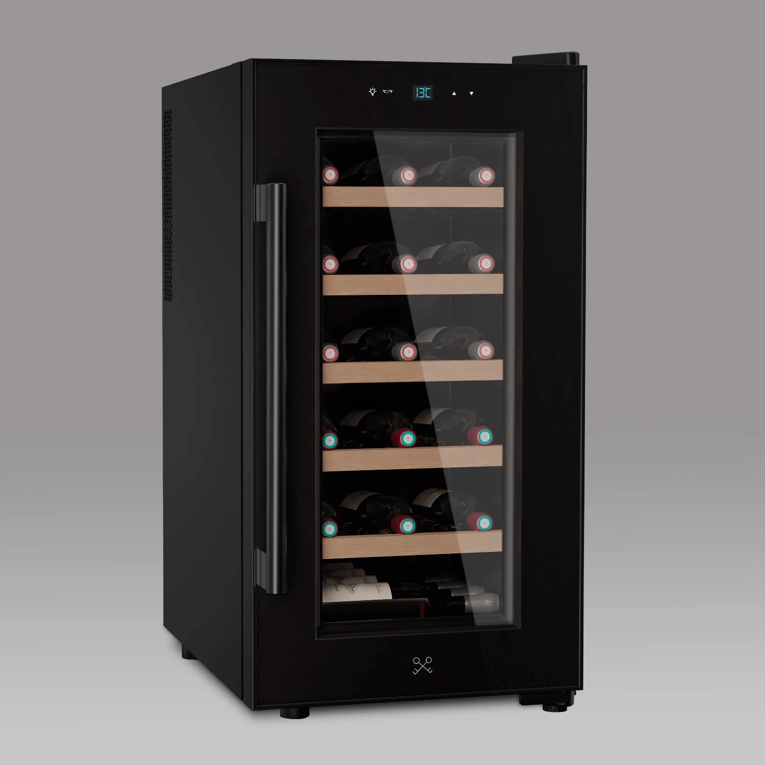 Vinoteca 18 botellas Les Petits Champs CAVCB18 Black