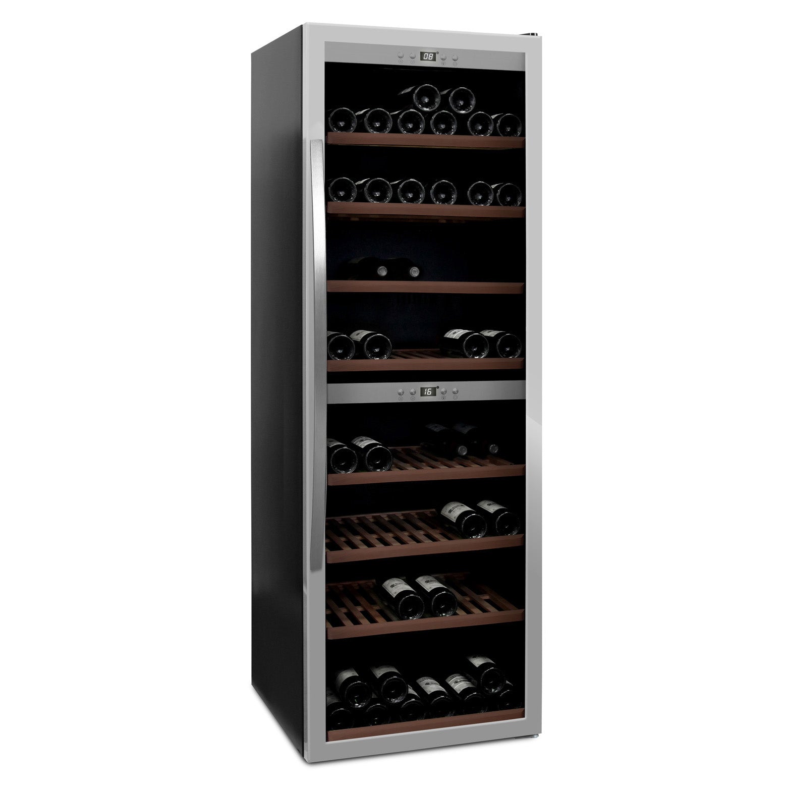 Wine Cooler 180 bottles mQuvée WineExpert 180 Stainless Dual-zone