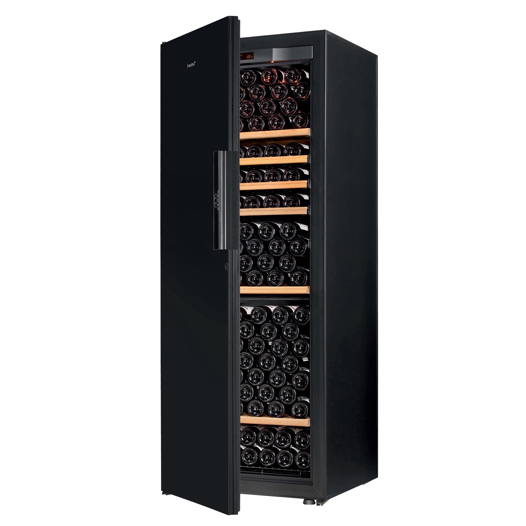 Vinoteca 182 botellas EuroCave Pure LBP14 Multitemperatura Black Piano llena