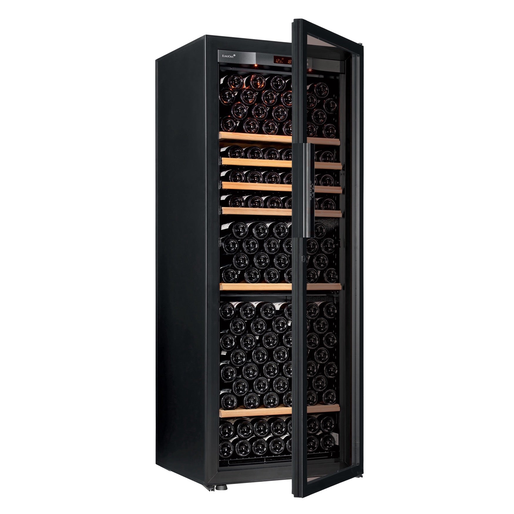 Vinoteca 182 botellas EuroCave Pure LFG14 Multitemperatura Full Glass bandejas llena