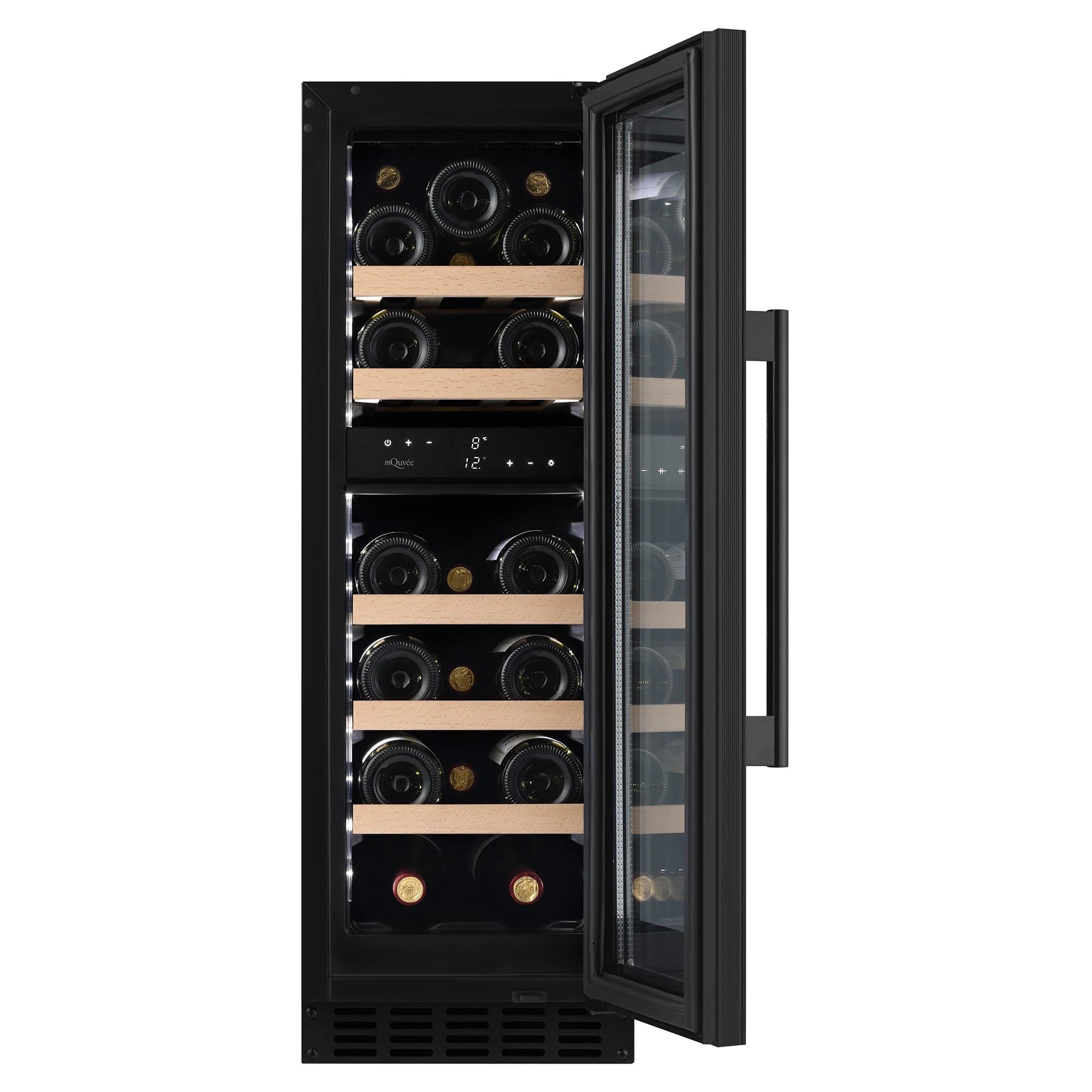 Wine Cooler 19 bottles mQuvée WineCave 800 30D Fullglass Dual-zone