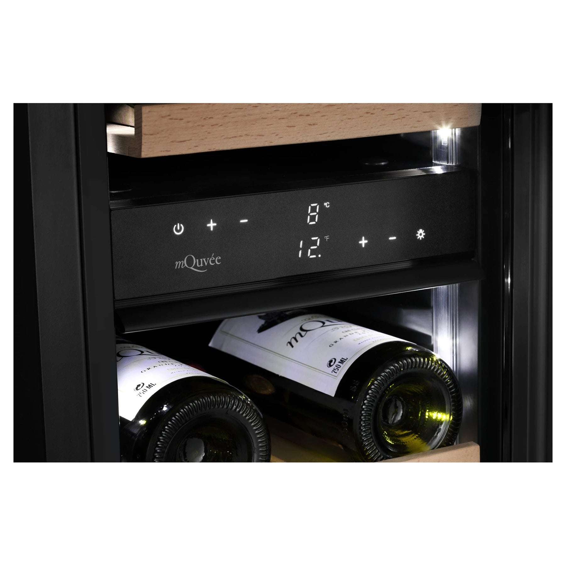 Wine Cooler 19 bottles mQuvée WineCave 800 30D Fullglass Dual-zone