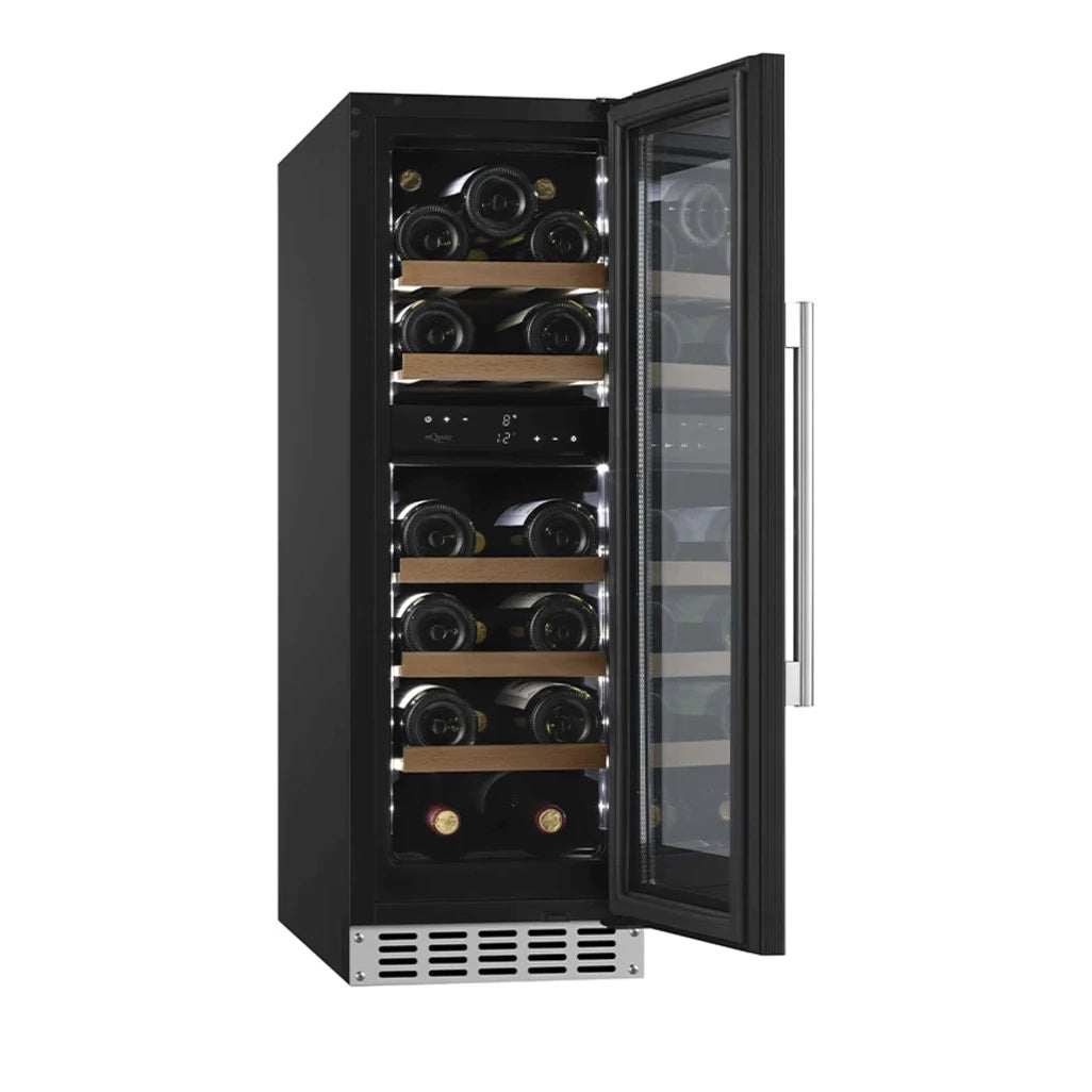 Wine Cooler 20 bottles mQuvée WineCave 800 30D Stainless dual-zone