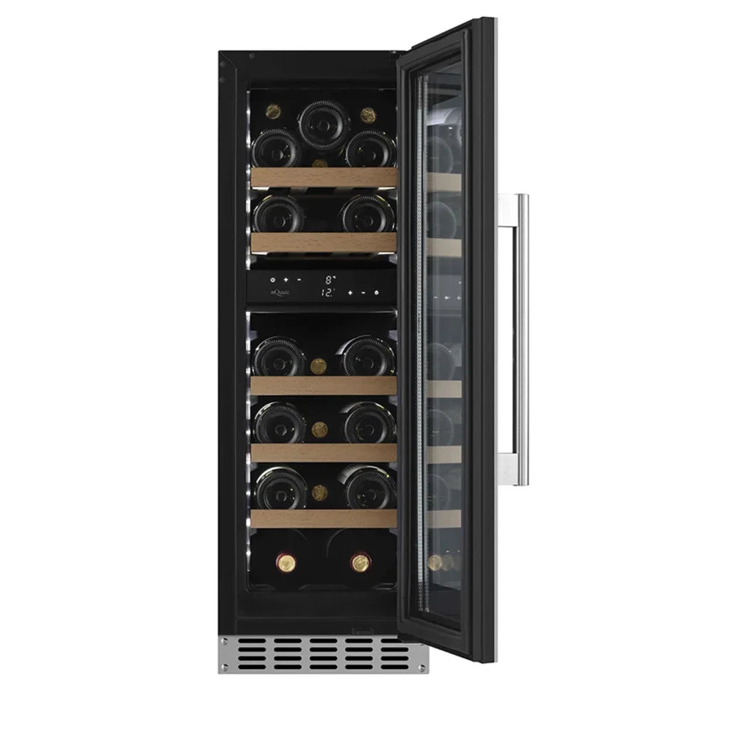 Wine Cooler 20 bottles mQuvée WineCave 800 30D Stainless dual-zone