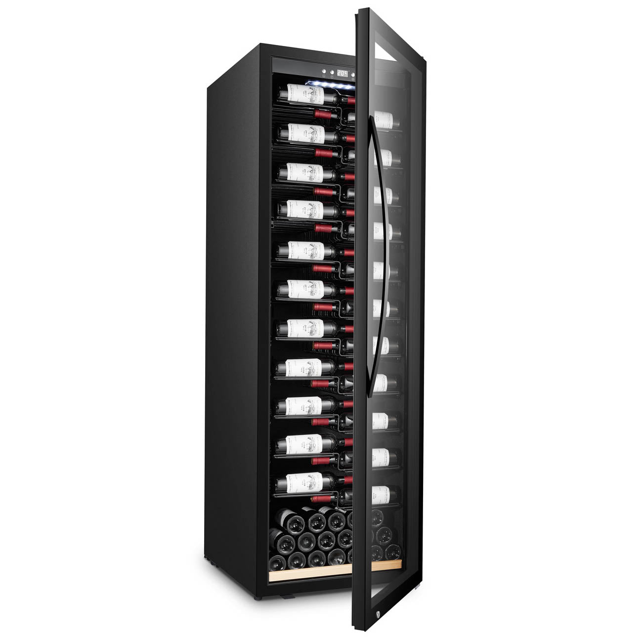 Wine Cooler 153 bottles mQuvée WineExpert 192 Fullglass Black Label-view Dual-zone