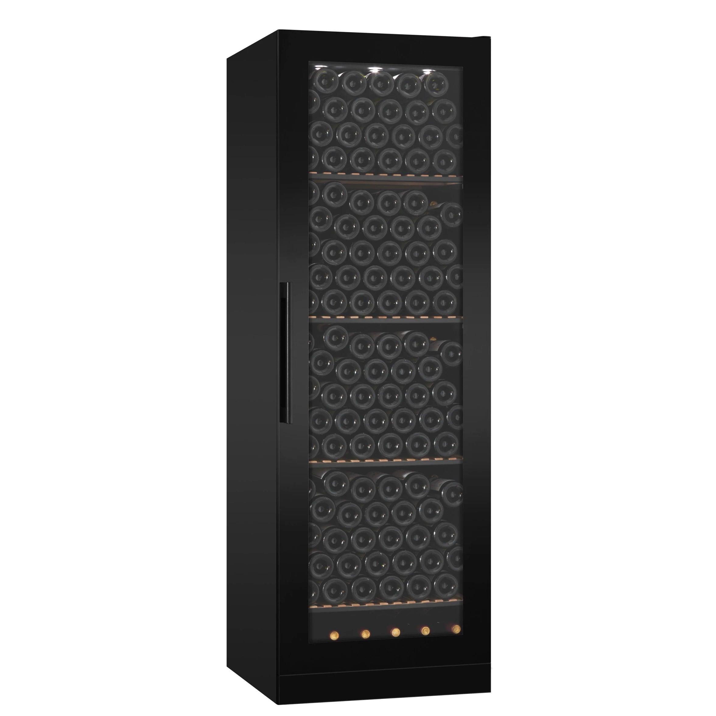 Wine Cooler 215 bottles mQuvée WineStore 215 Full Glass Black