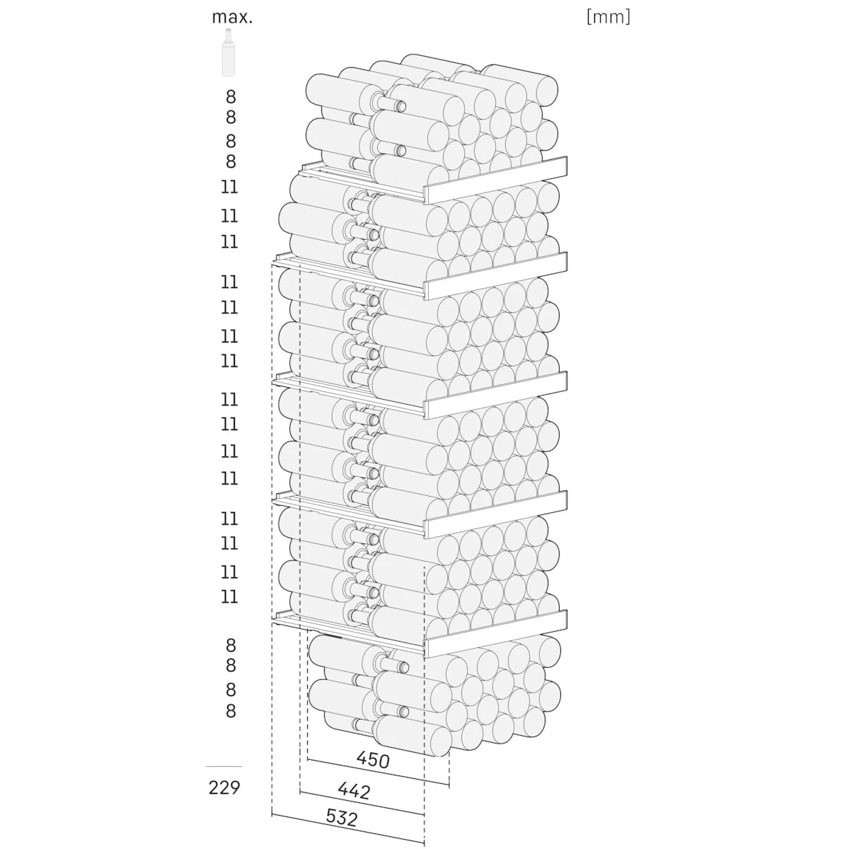 Wine Cooler 229 bottles Liebherr GrandCru Selection WPbli 5231