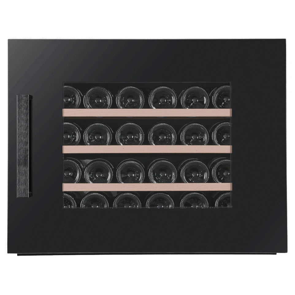 Cavin Scandinavian Collection 45 Fullglass Black, vinoteca de 24 botellas con puerta de cristal negro.