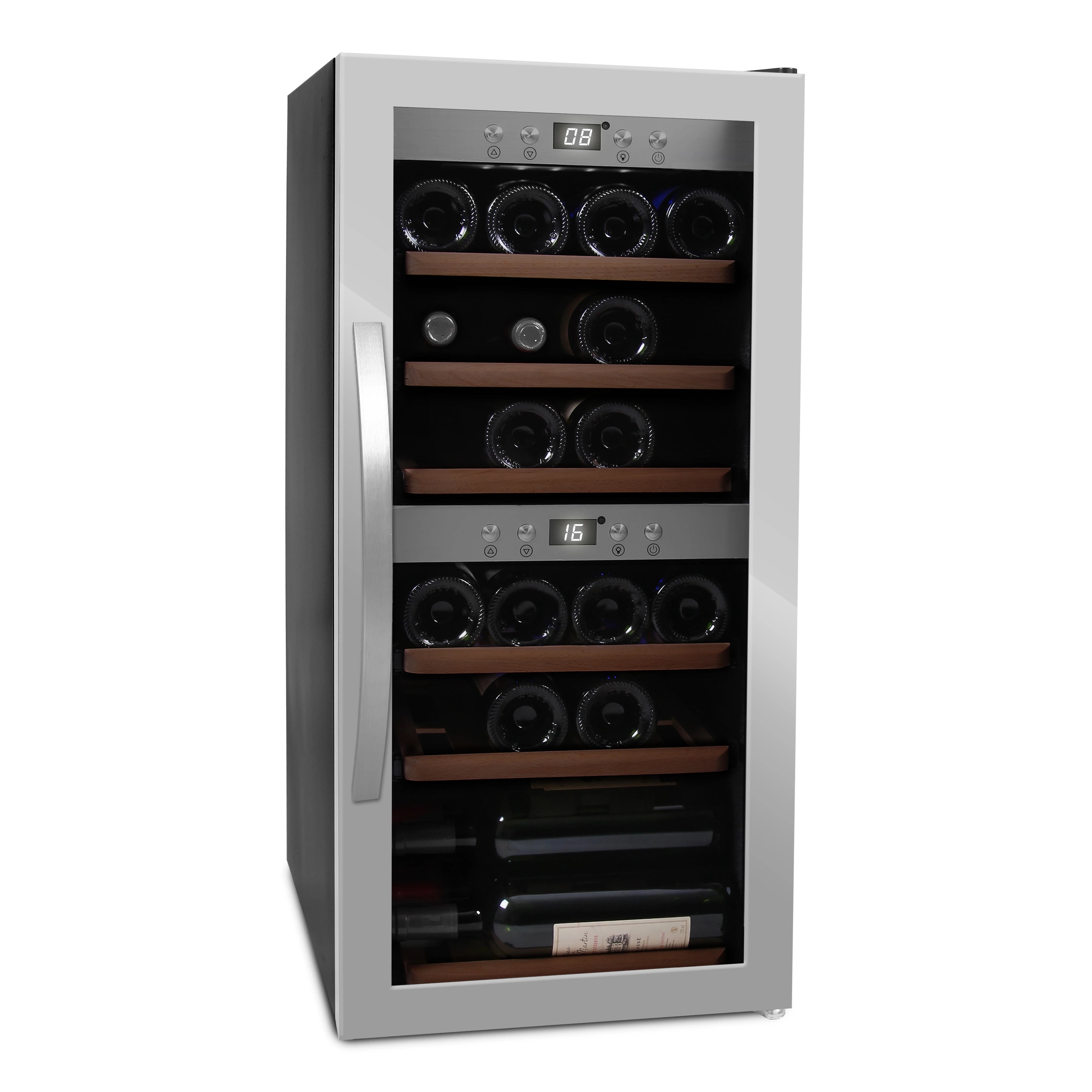 Wine Cooler 24 bottles mQuvée WineExpert 24 Stainless Dual-zone