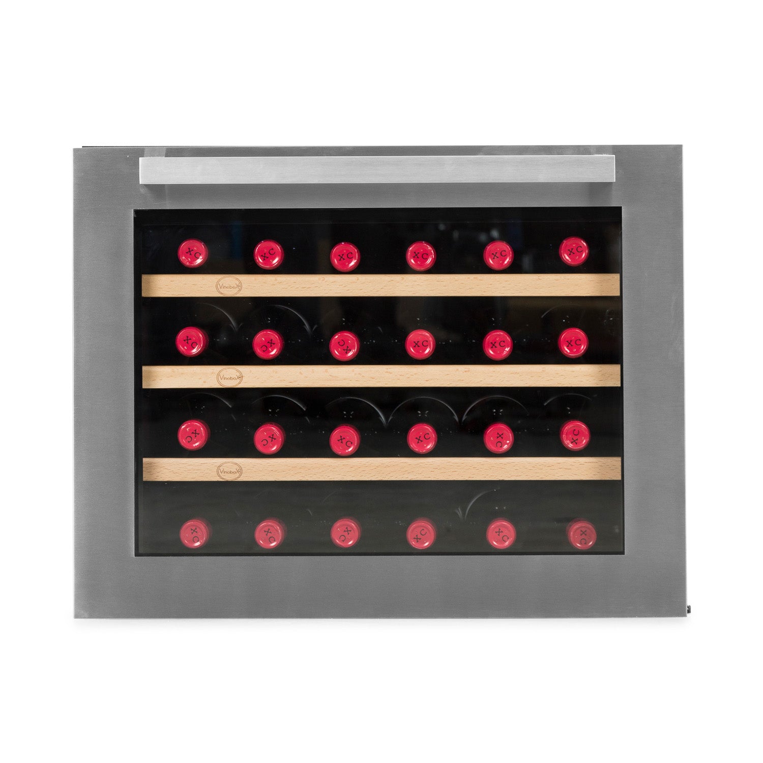 Vinoteca vinobox 24 botellas 24 design frontal cerrada