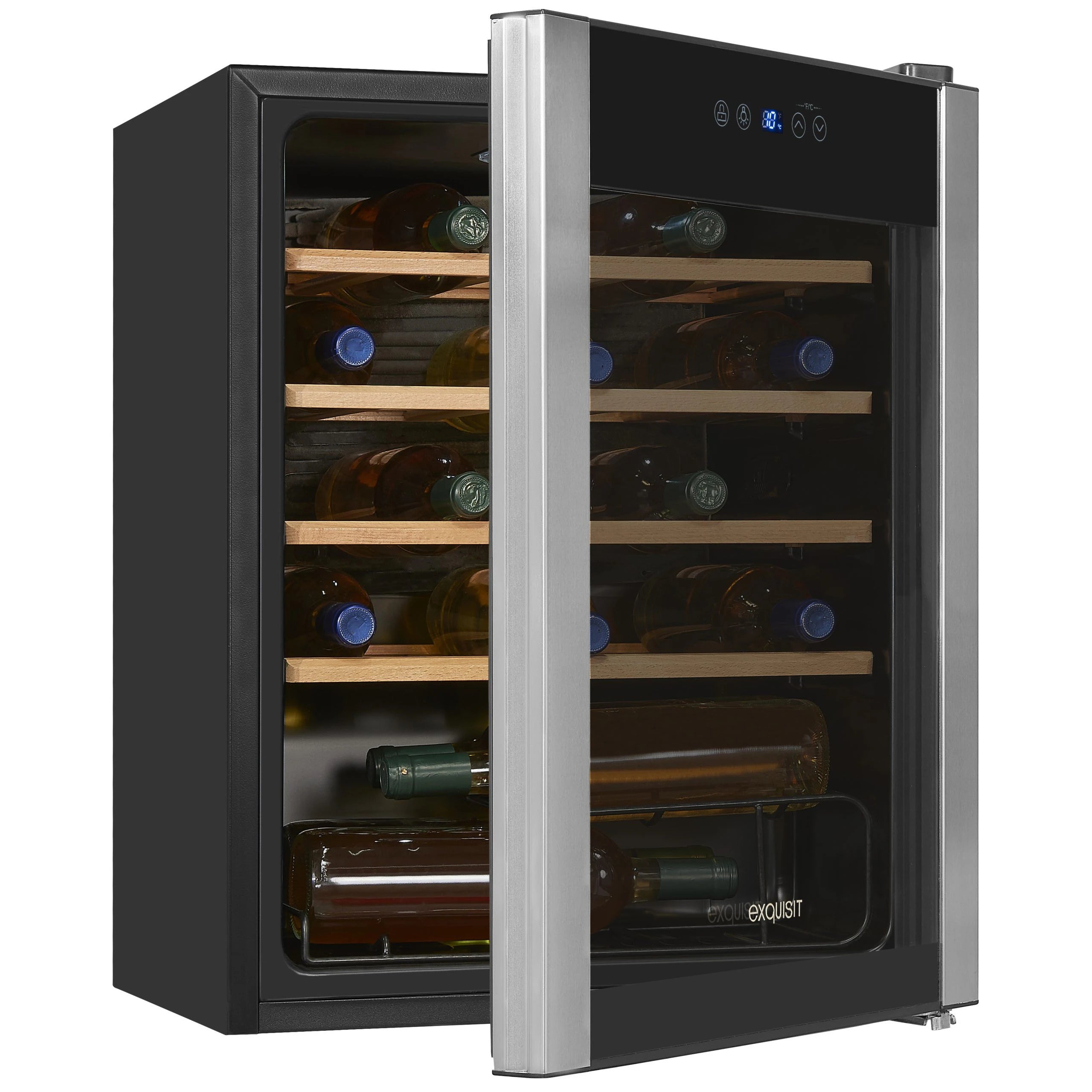 Wine Cooler 24 bottles Exquisit WS1-24 Compressor