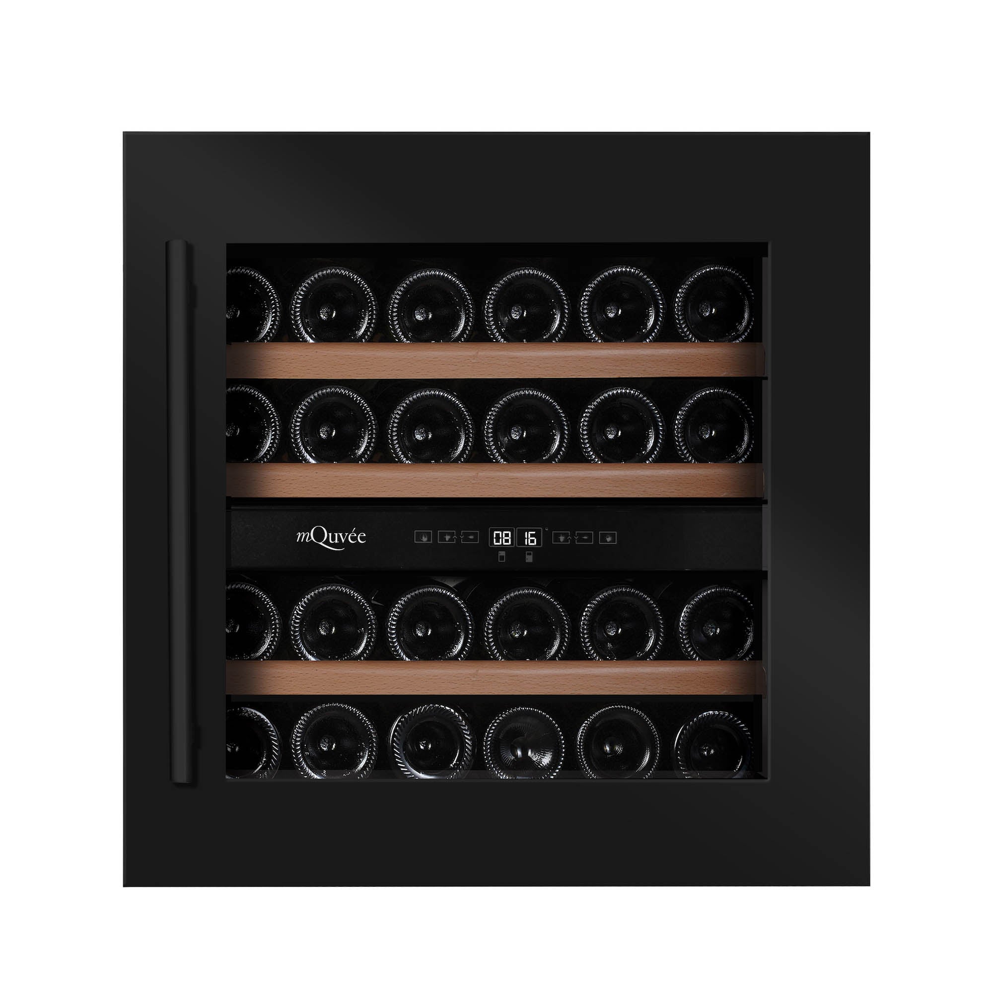 Vinoteca 25 botellas mQuvée WineKeeper 25D doble zona Anthracite Black