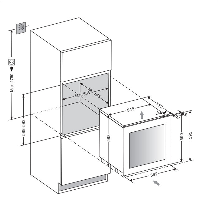 Vinoteca 25 botellas mQuvée WineKeeper 25D Push/Pull doble zona FullGlass Black