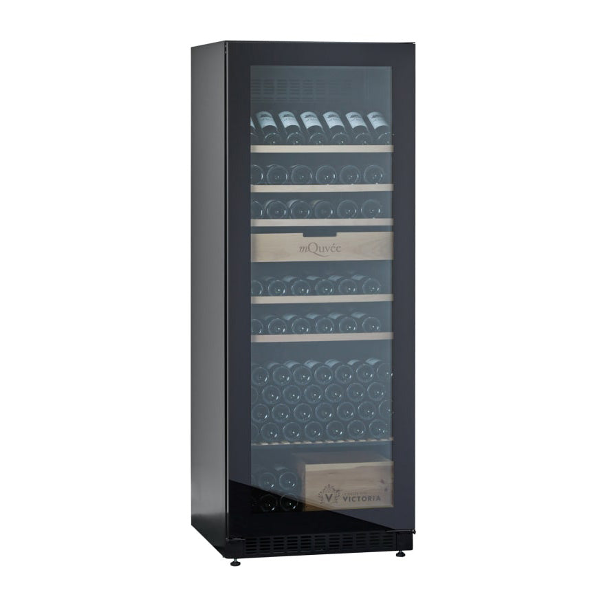 Vinoteca 273 botellas mQuvée VELVET 220 frontal cerrada llena