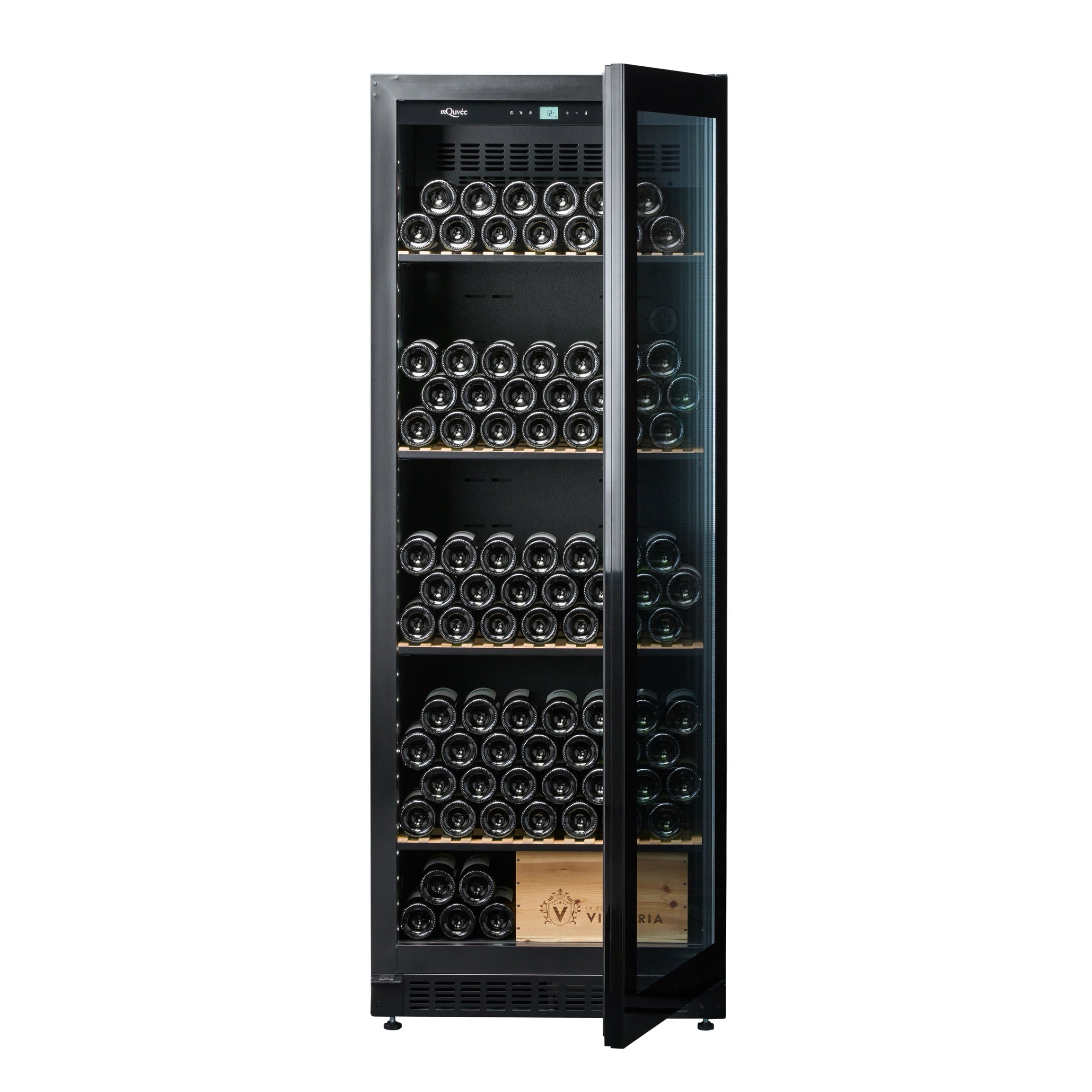 Vinoteca 273 botellas mQuvée VELVET 220 abierta llena