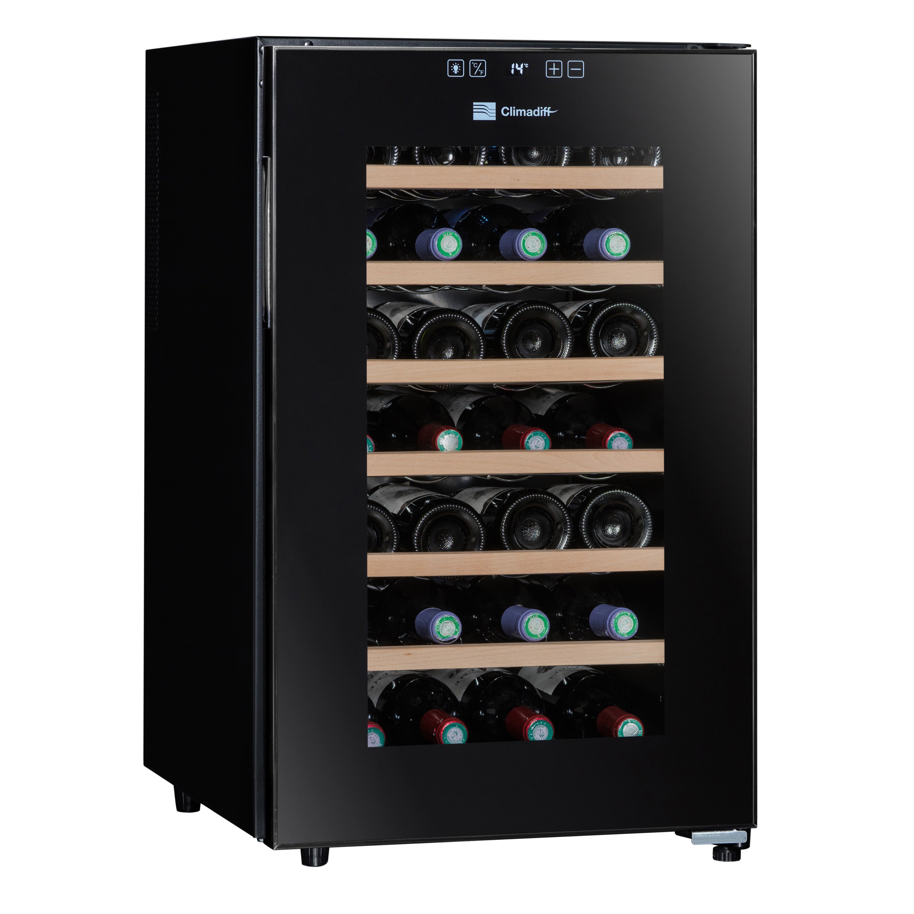 Vinoteca 28 botellas Climadiff CC28F cerrada