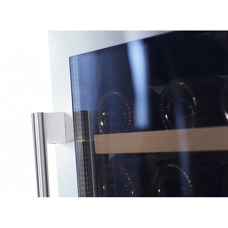 Wine Cooler 28 bottles mQuvée WINECAVE 700 40D Stainless Dual-zone