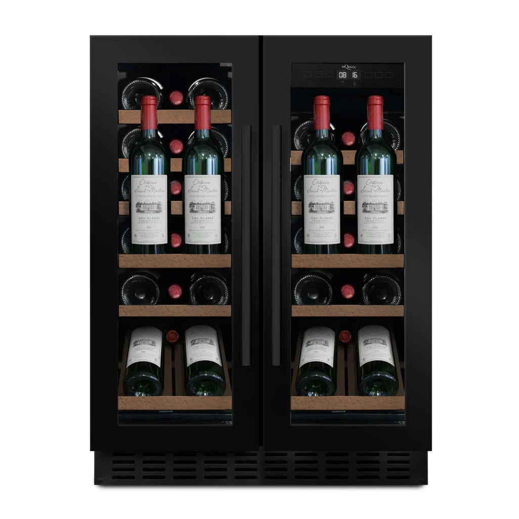 Wine Cooler 31 bottles mQuvée WineCave 60D2 Anthracite Black dual-zone
