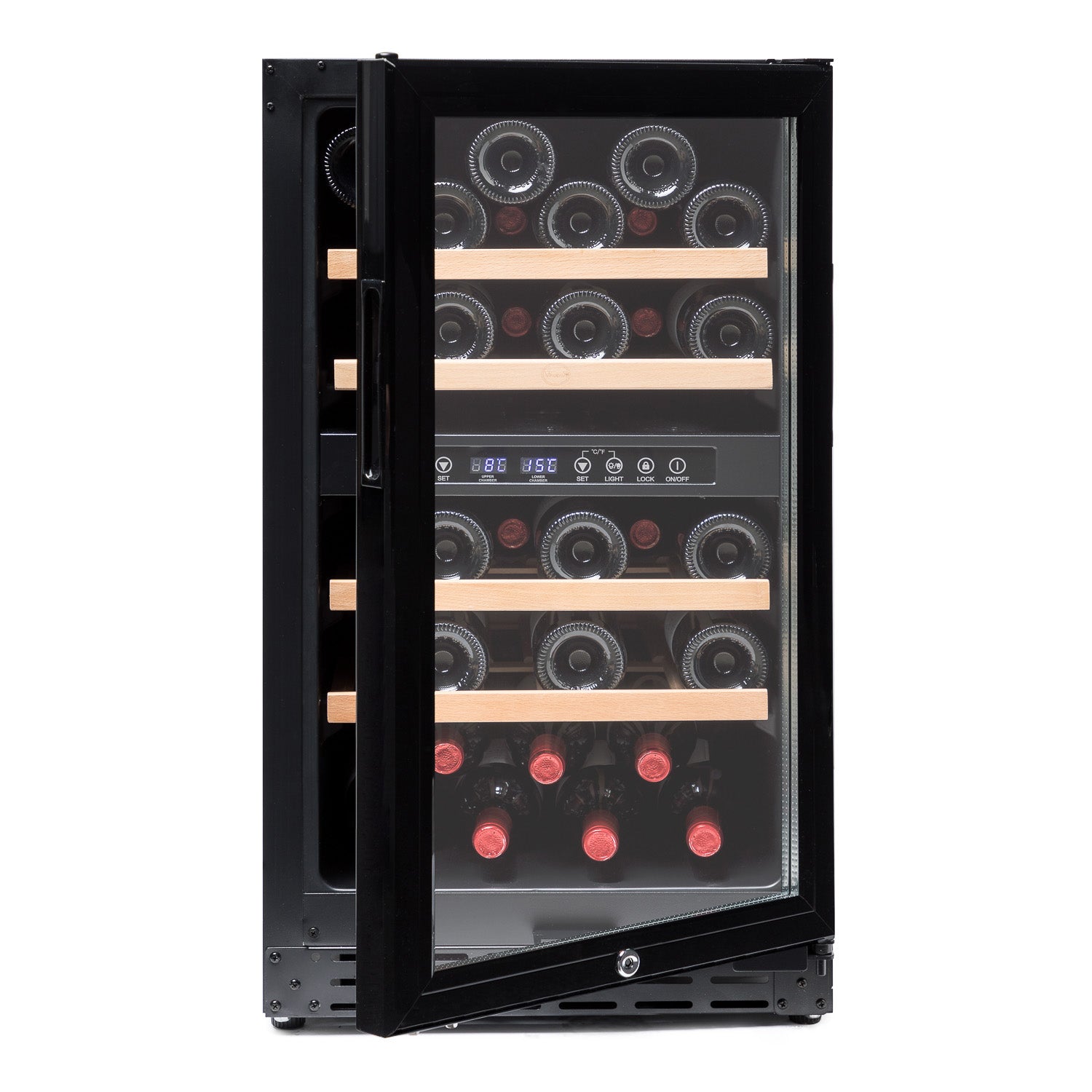 Vinoteca encastrable 33 botellas Vinobox 40GC 2T Negra doble zona